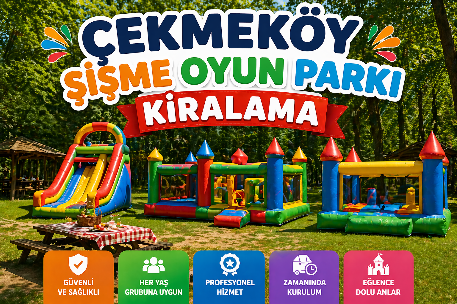 Çekmeköy Şişme Oyun Parkı Kiralama